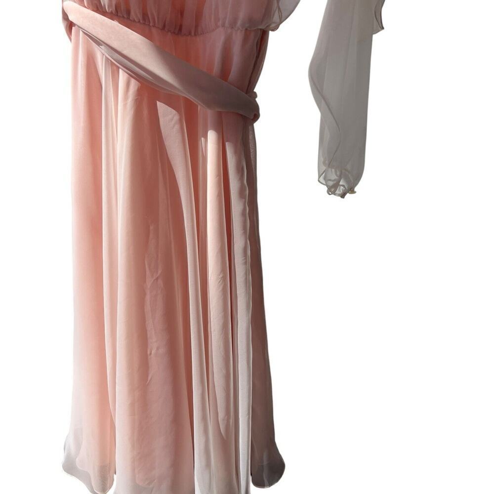Vintage Ursula Of Switzerland Pink Prairie Dress Flowy Boho Cottagecore Size 6 - Picture 10 of 10